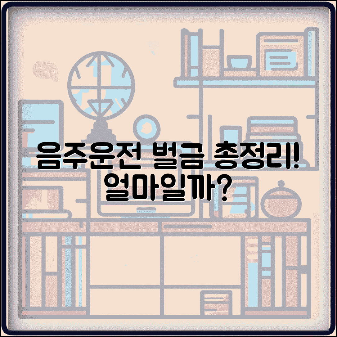 음주운전 벌금 기준표 완벽 정리 | 혈중알코올농도별 벌금액과 면허 처분 한눈에 보기