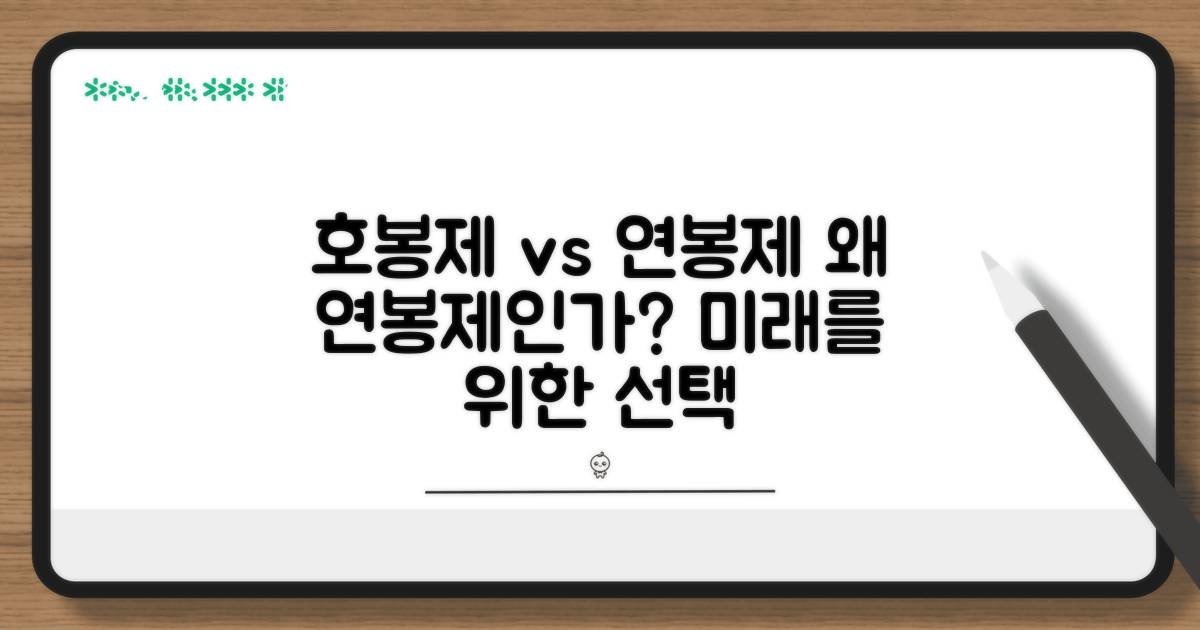 호봉제 연봉제 전환, 왜 필요할까?