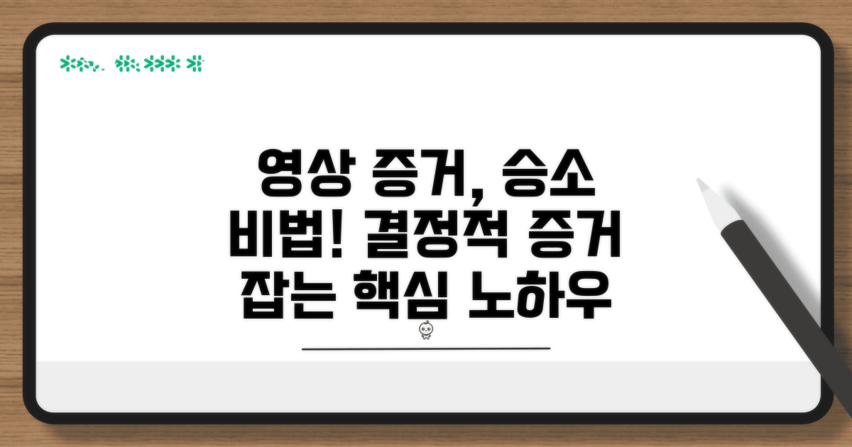과실 입증, 영상 활용 핵심 비법