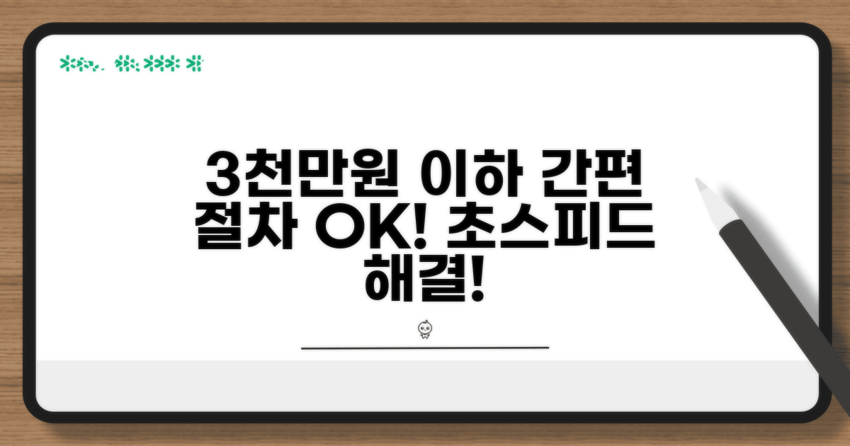 3천만원 이하 사건, 간편 절차 안내