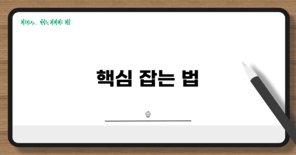 우선순위 결정, 핵심 잡는 법**