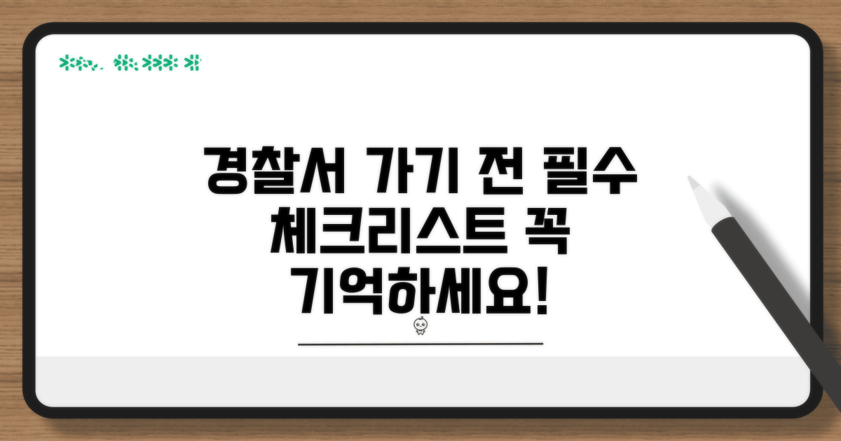 경찰서 방문 전 알아둘 점