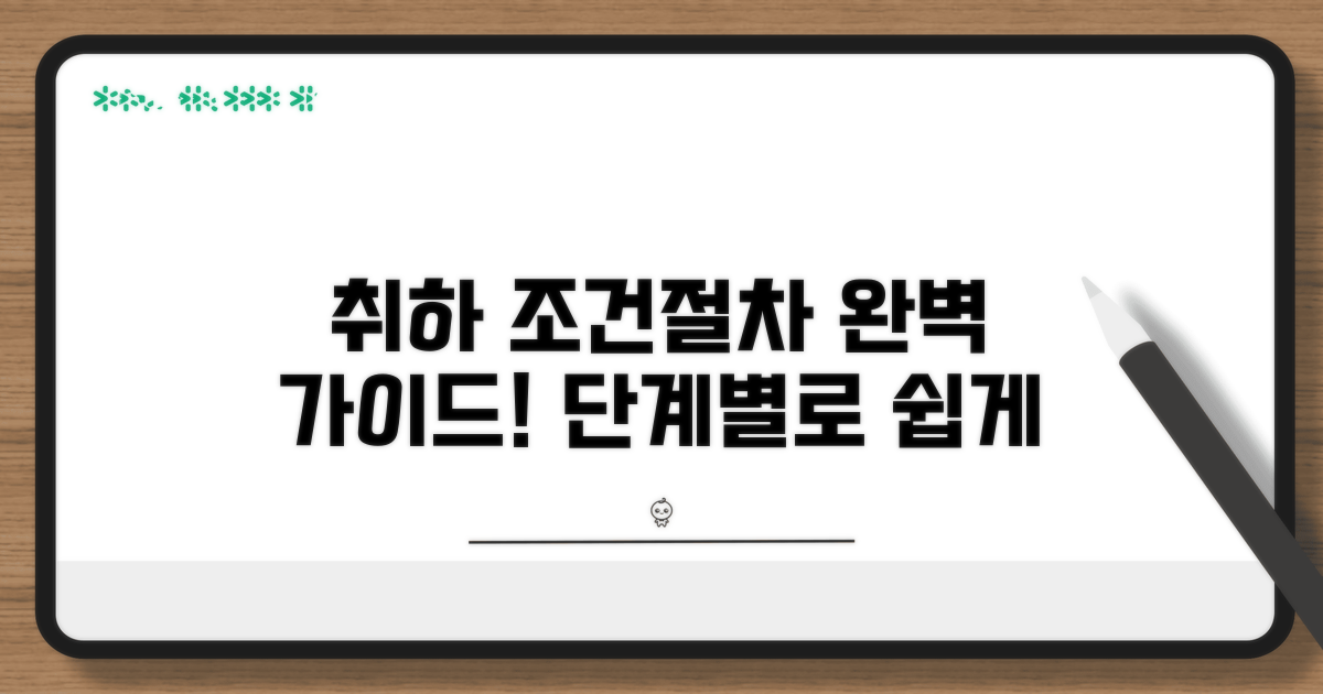 취하 조건과 절차, 단계별 안내