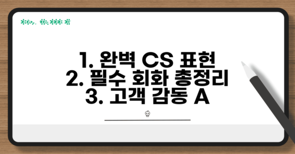 고객 서비스 표현 총정리