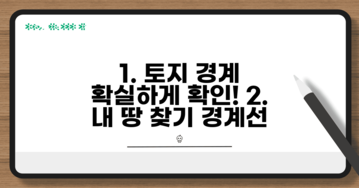 토지 경계선 확인 방법