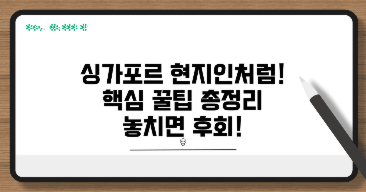 현지인처럼 싱가포르 누비기