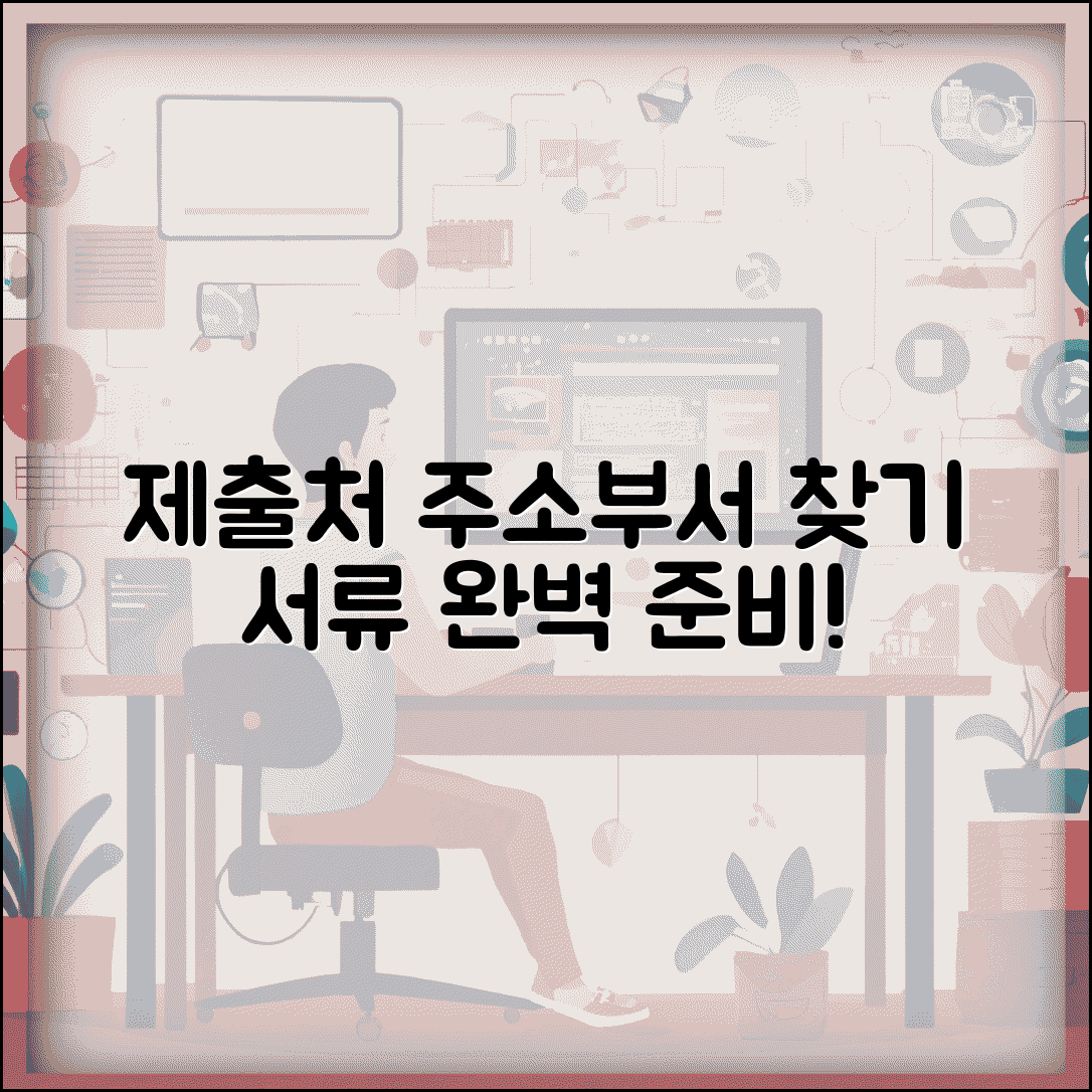 제출처 뜻과 확인방법 | 서류 제출처 주소와 담당부서 찾는 법
