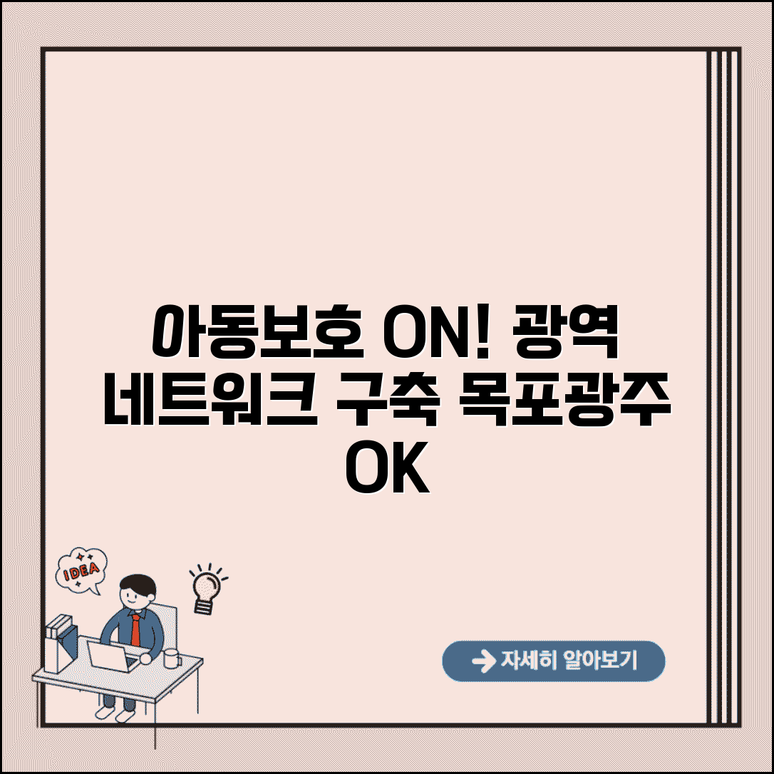 전남 서부권 아동보호전문기관 광역 | 목포 광주 권역 아동보호 서비스 네트워크 구축