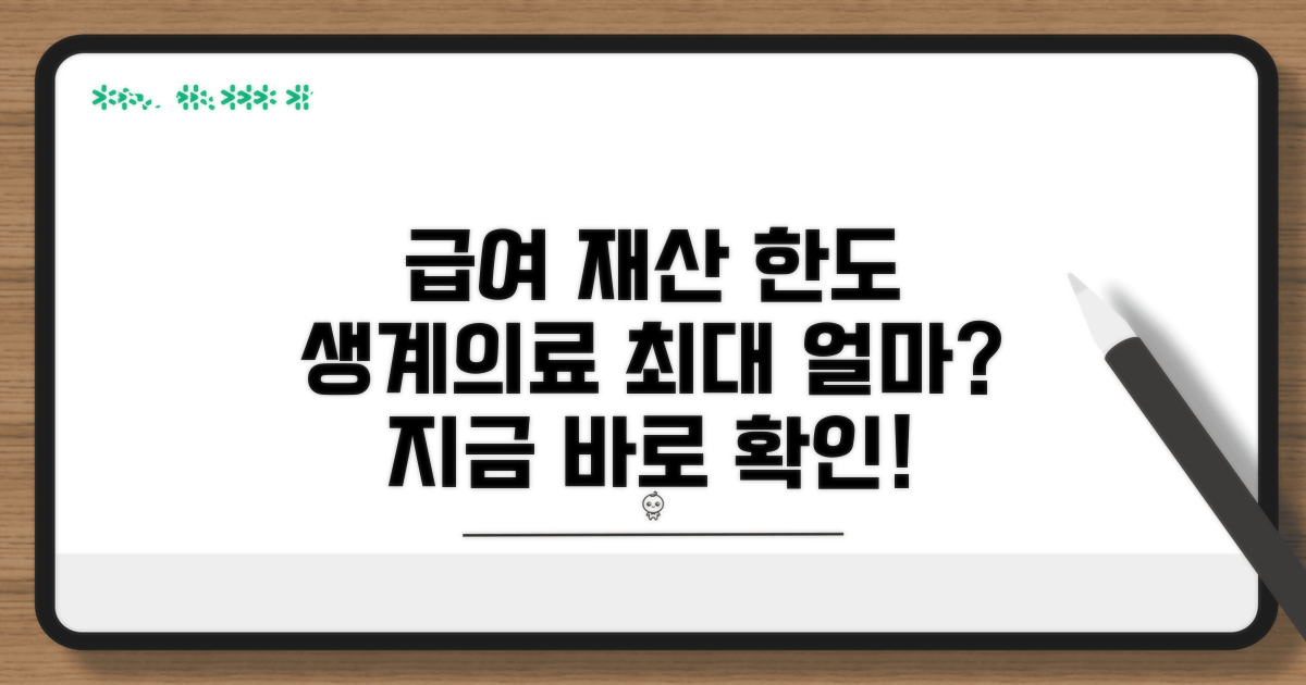 생계·의료급여 재산 한도 알아보기