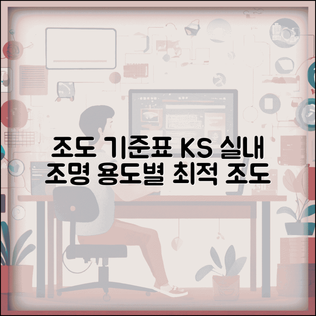 조도 기준표 KS 표준 | 한국산업표준 실내 조명 기준과 용도별 적정 조도