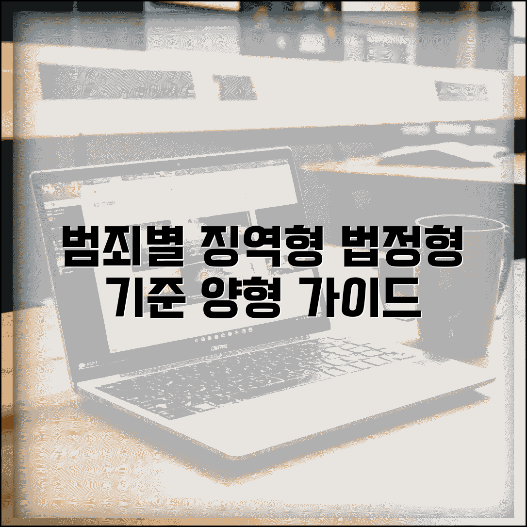 징역형 법정형 기준 | 범죄별 징역형 법정형과 작량감경 양형기준