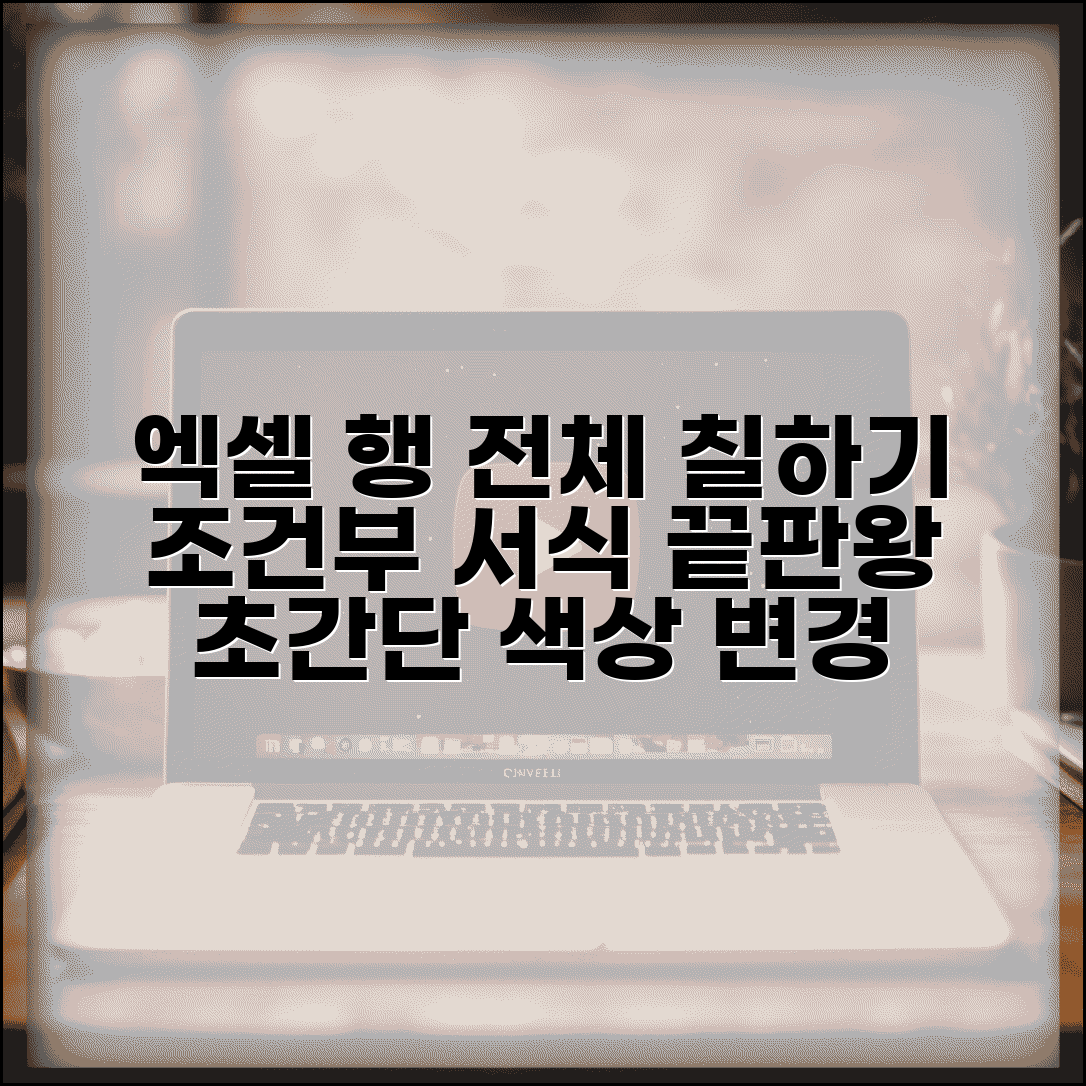 조건부서식 행 전체 적용 | 엑셀에서 조건에 따라 행 전체 색상 변경 방법