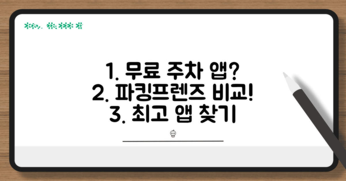 파킹프렌즈 등 무료 주차 앱 비교