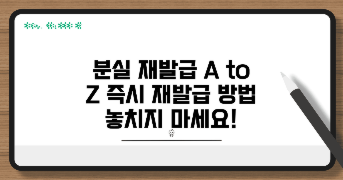 분실 시 재발급 절차 총정리