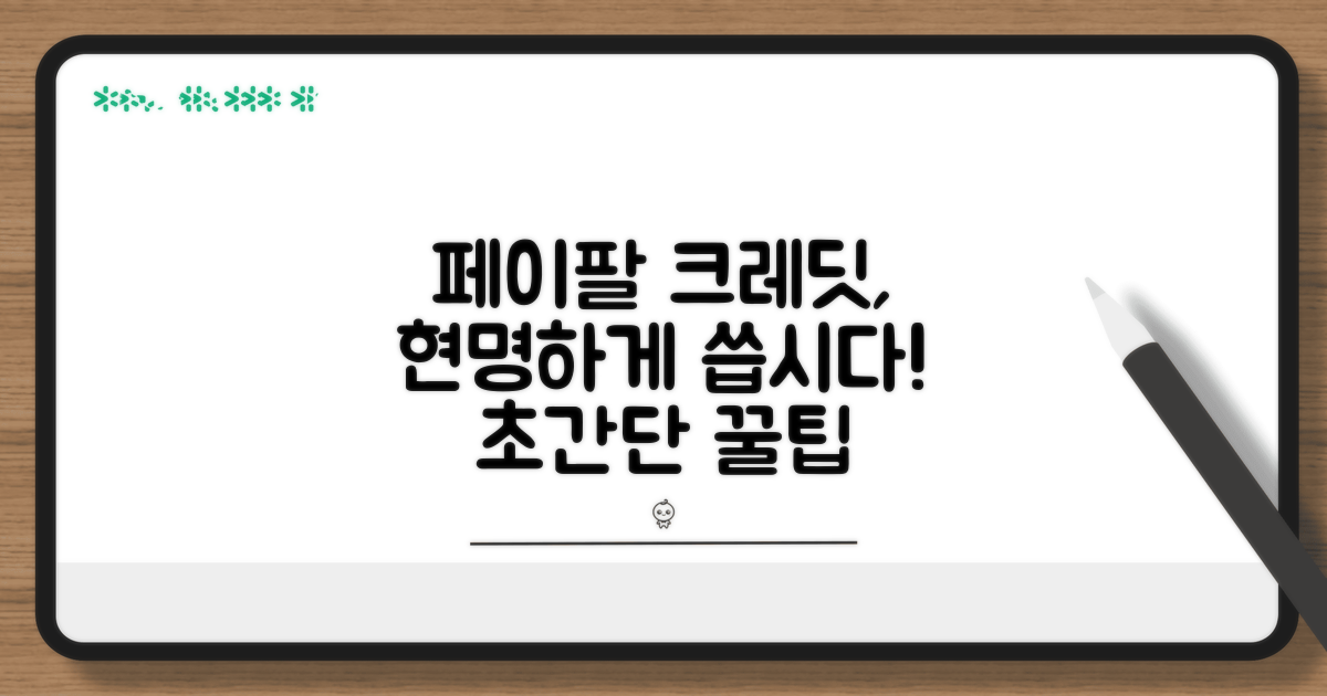 더 스마트하게 페이팔 크레딧 사용하기