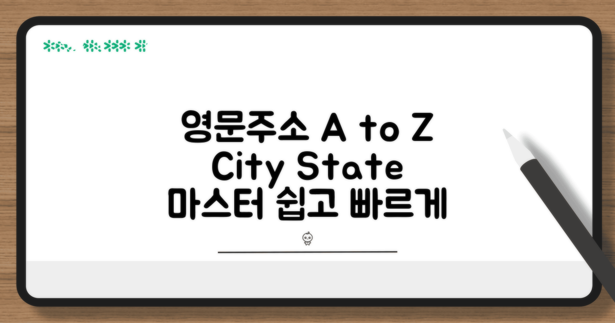 영문주소 City State 쉽게 쓰는 법