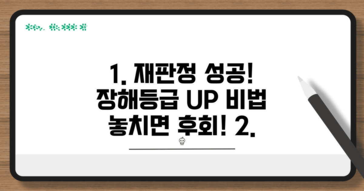 장해등급 재판정 성공 비법