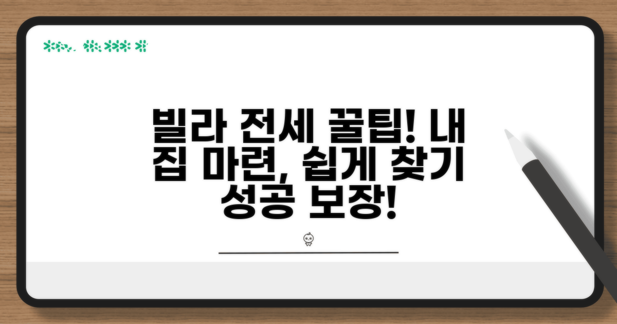 내게 맞는 빌라 전세 찾는 방법