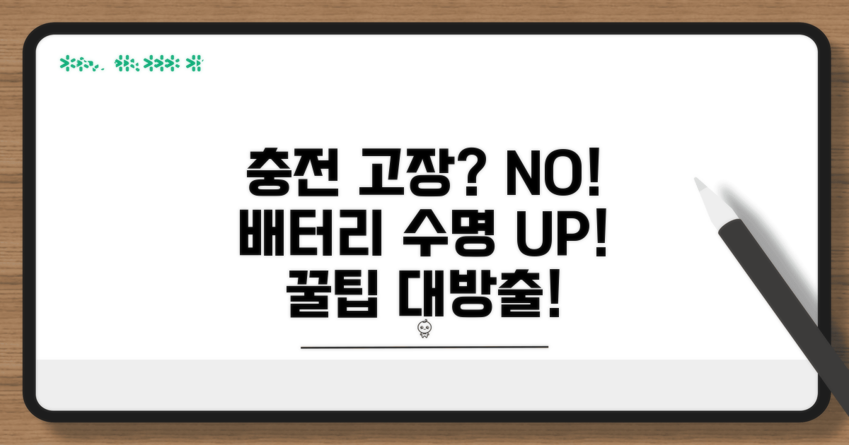 충전 문제 예방 꿀팁