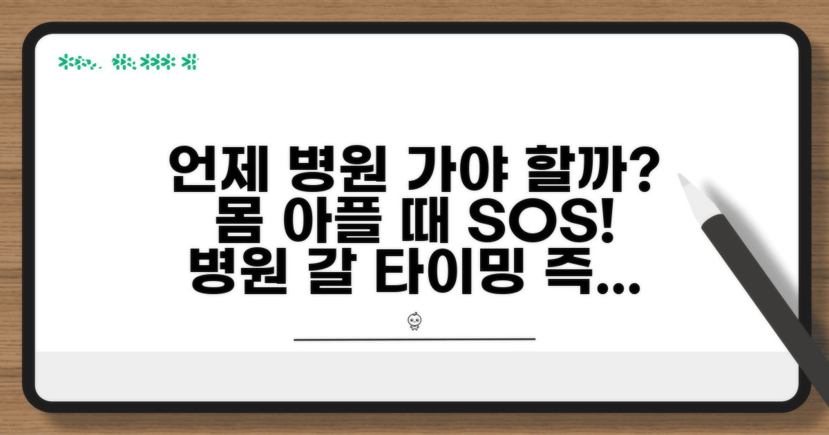 언제 병원 가야 할까?