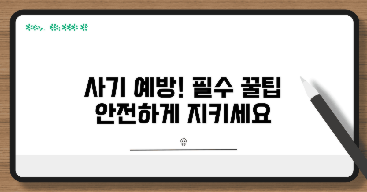 사기 방지 및 예방 팁