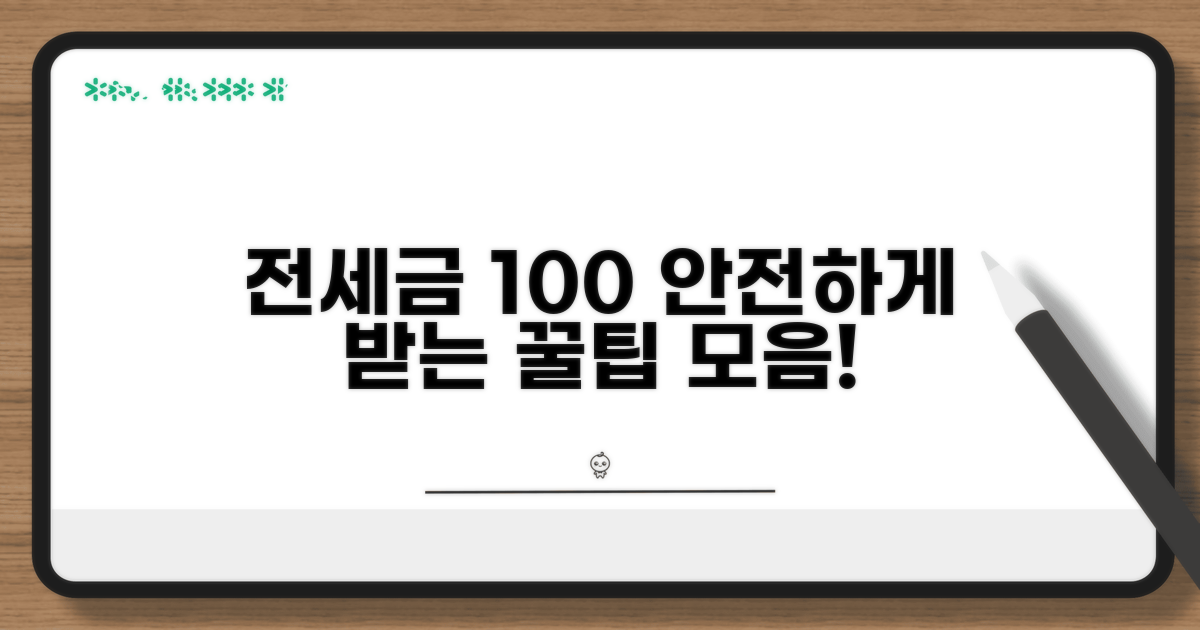안심하고 전세금 받는 꿀팁 대공개