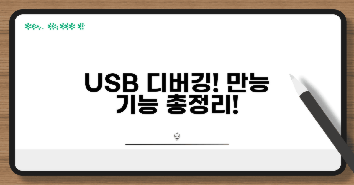 USB 디버깅 등 공통 활용 기능