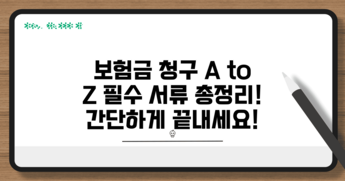 보험금 청구 절차와 필요 서류