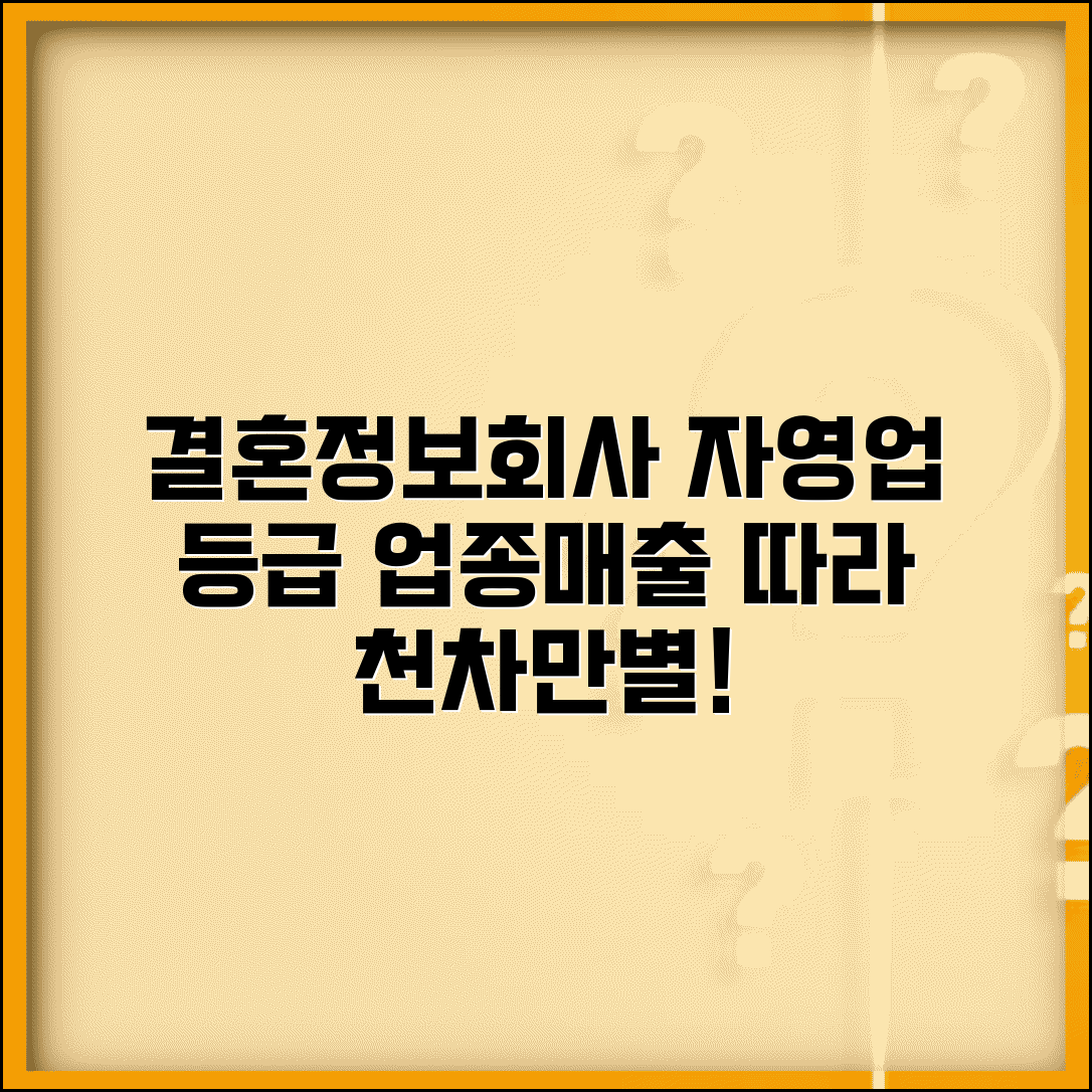 결혼정보회사 자영업자 등급 편차 큼 | 업종별 매출별 평가 차이