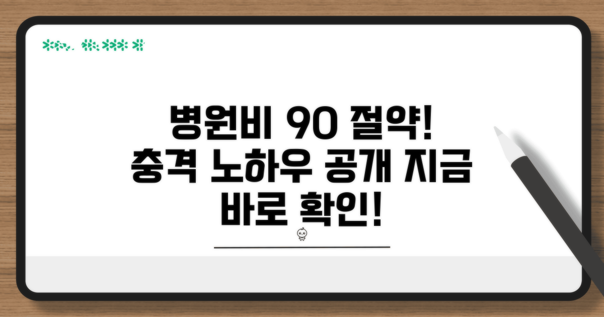 실제 병원비 절약 노하우 공개