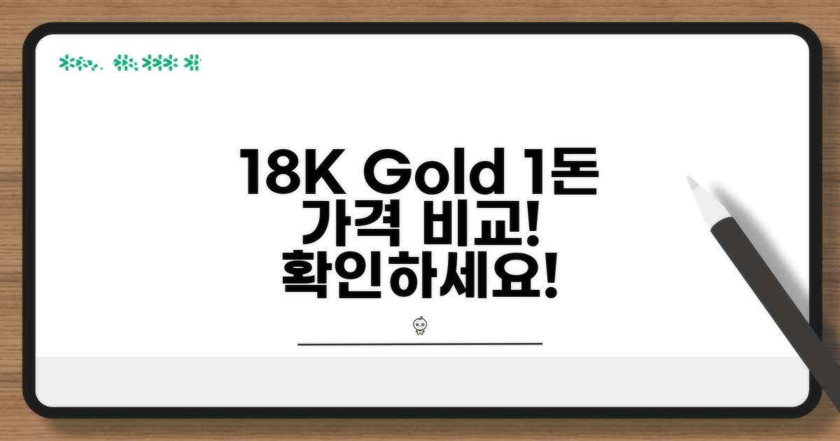 18k 금시세 1돈 가격 비교