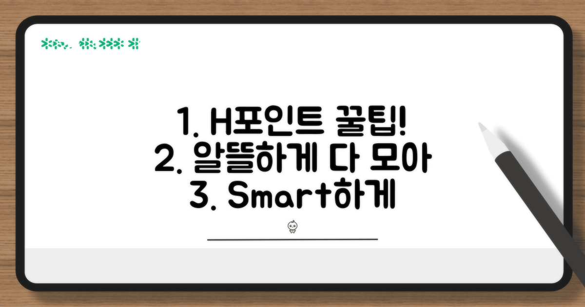 알뜰하게 H포인트 활용하기