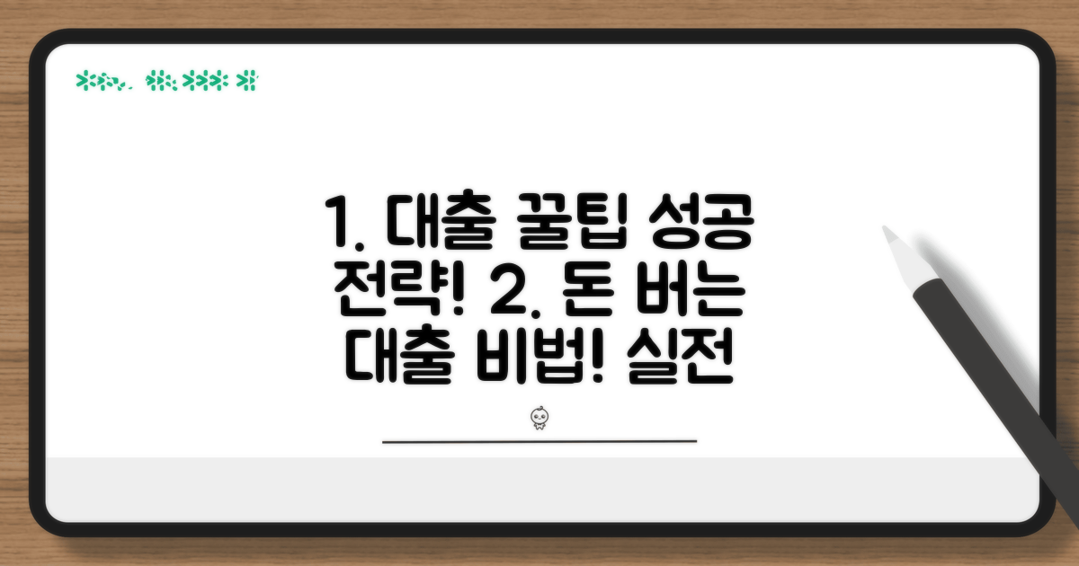 성공적인 대출 활용 꿀팁