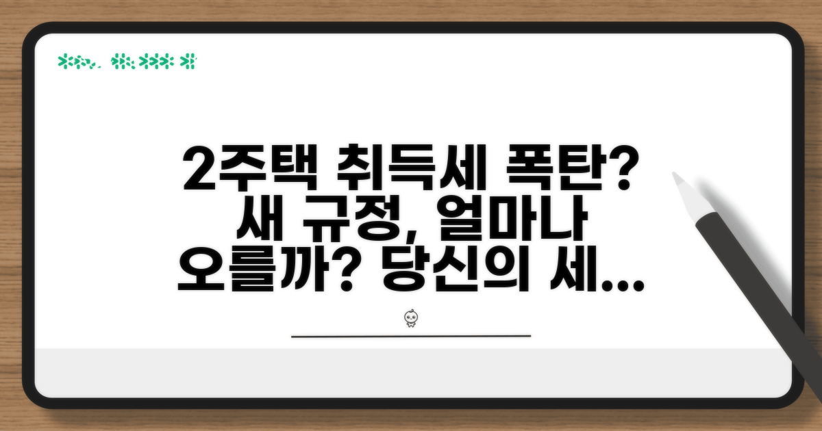 2주택 취득세율 얼마나 오를까?