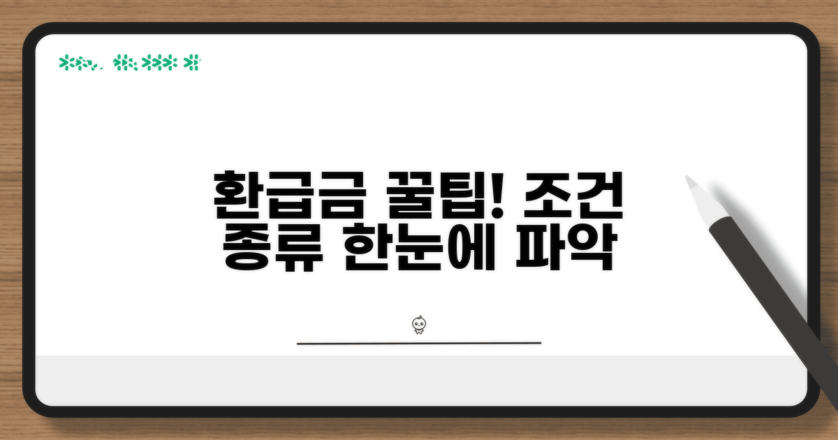 환급금 발생 조건과 종류 알아보기