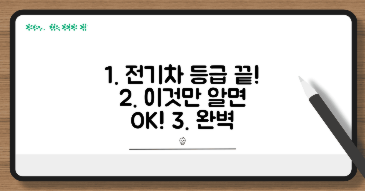 전기차 등급, 이것만 알면 끝!