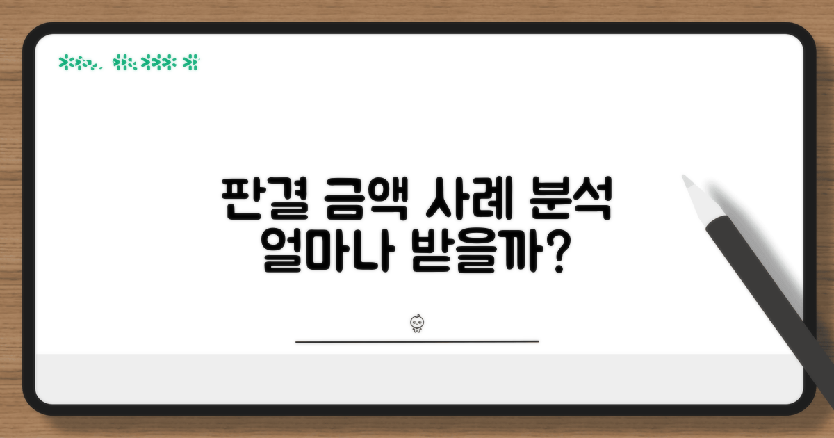 사례별 판결 금액 분석