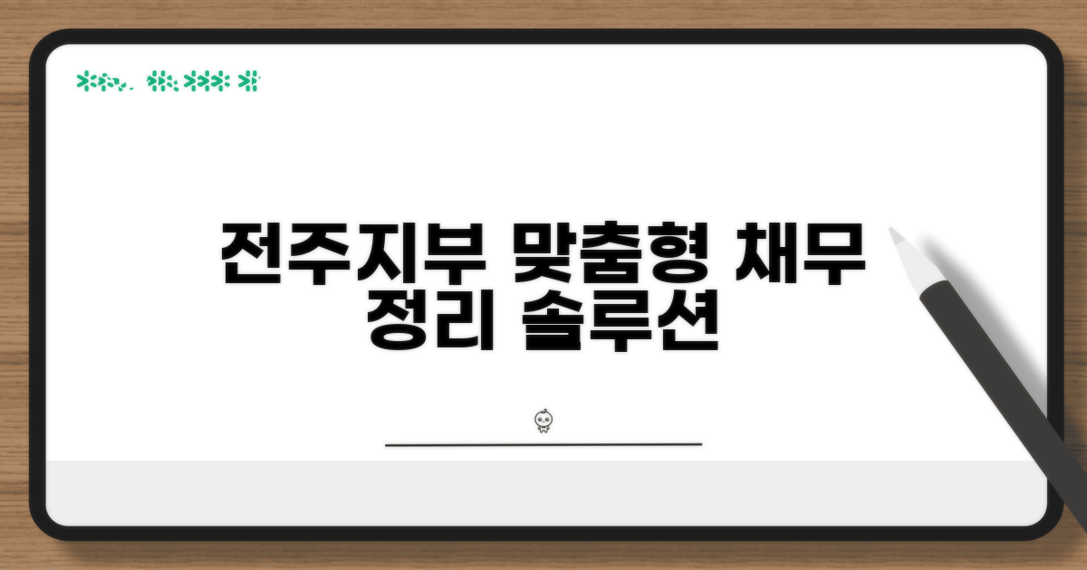 전주지부 맞춤형 채무 조정 가이드