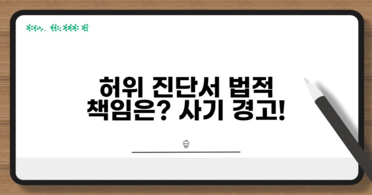 허위 진단서, 법적 책임은