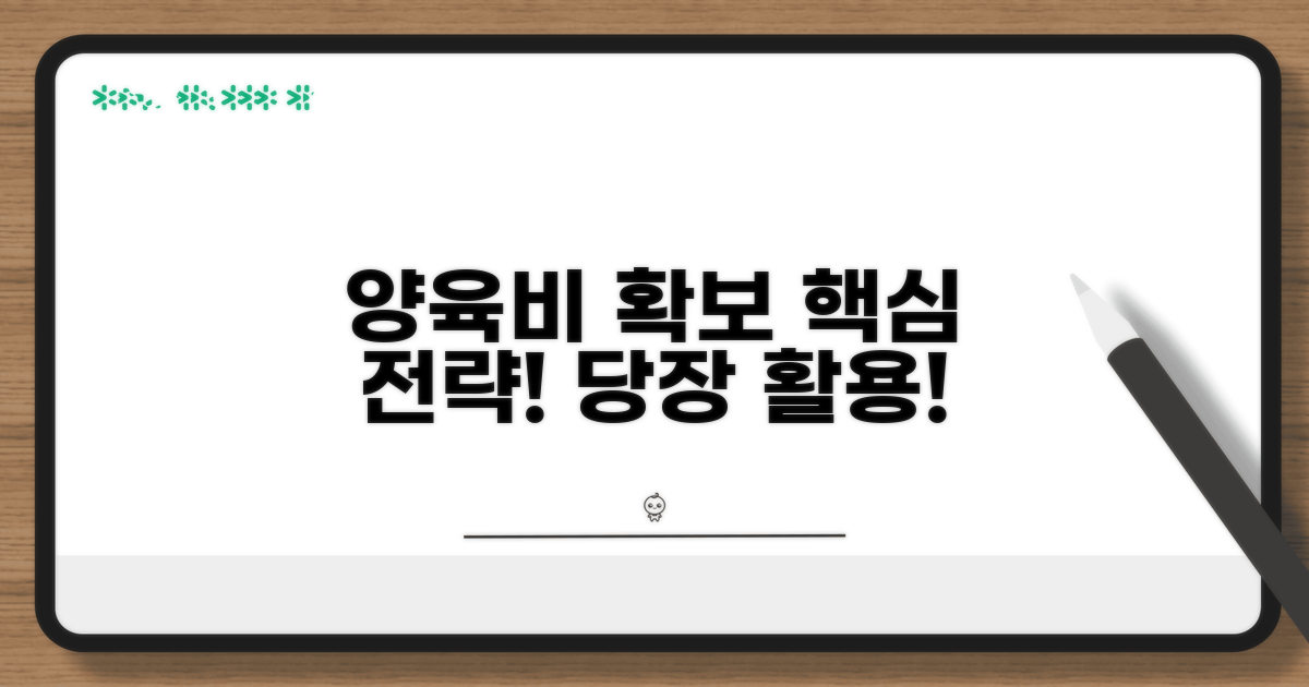 양육비 확보를 위한 핵심 전략