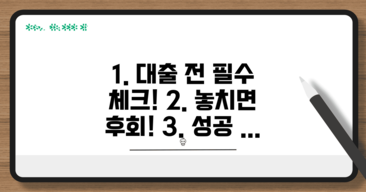 대출 신청 전 필수 체크리스트