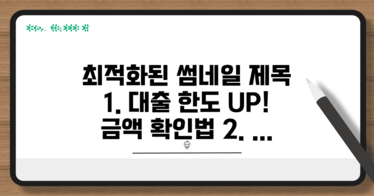 대출 가능 금액 확인 방법