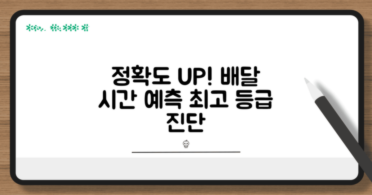 배달 시간 등급 정확도 진단