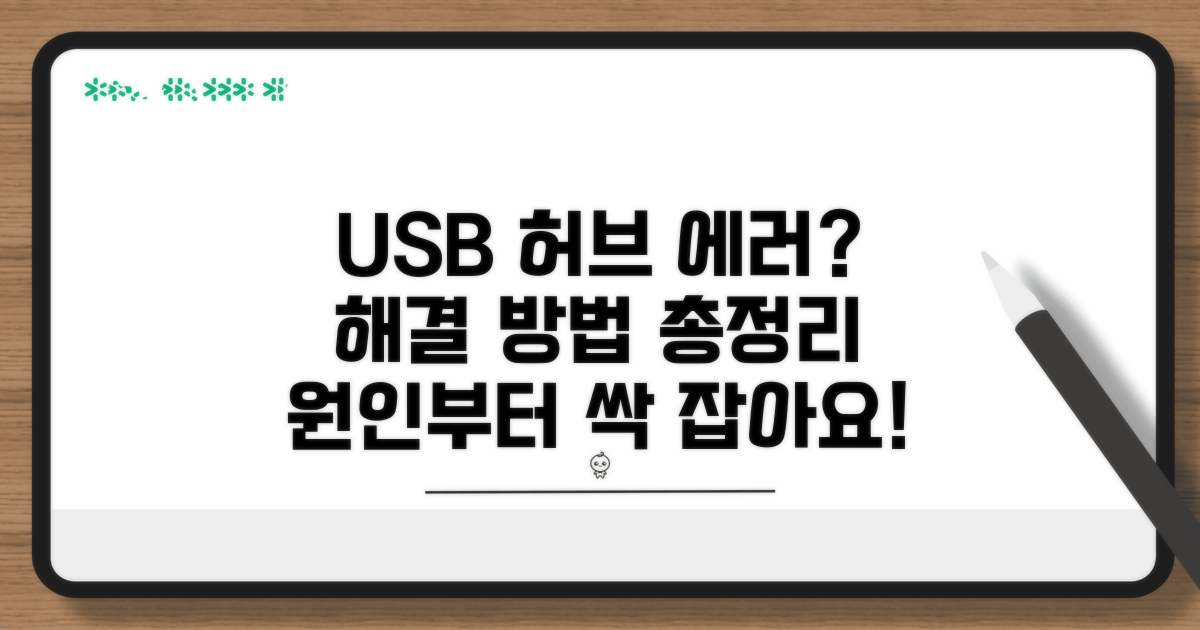 USB 허브 오류 원인과 해결책