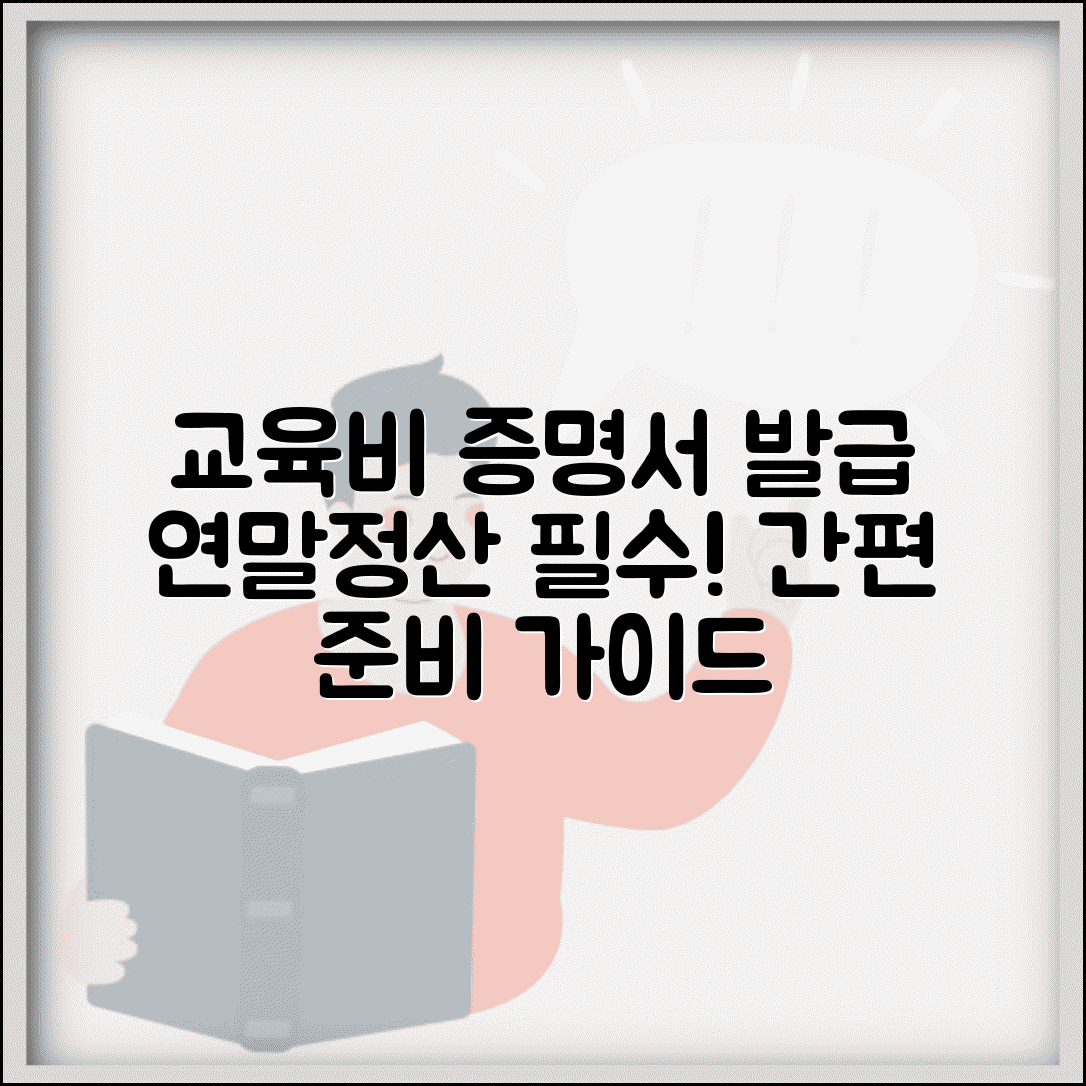 교육비 납입증명서 발급방법 | 연말정산 필수 서류 준비 가이드