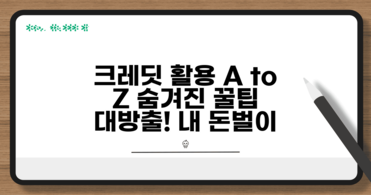 알아두면 좋은 크레딧 활용 노하우