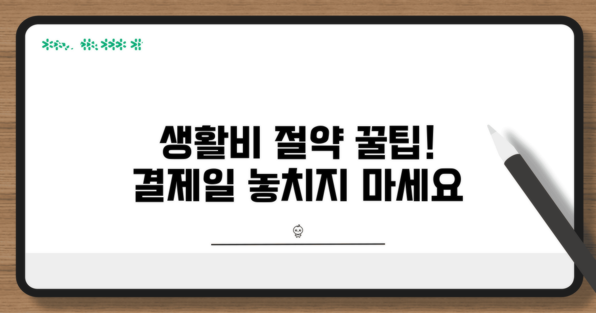 생활비 절약하는 결제일 꿀팁