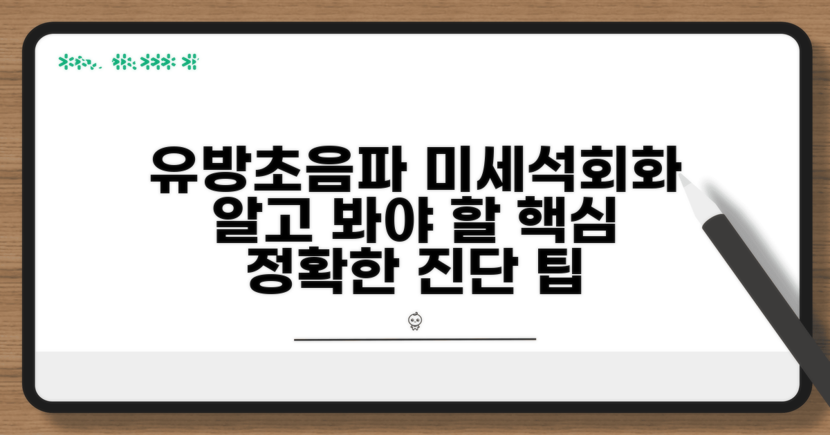 미세석회화: 유방초음파 핵심 정보