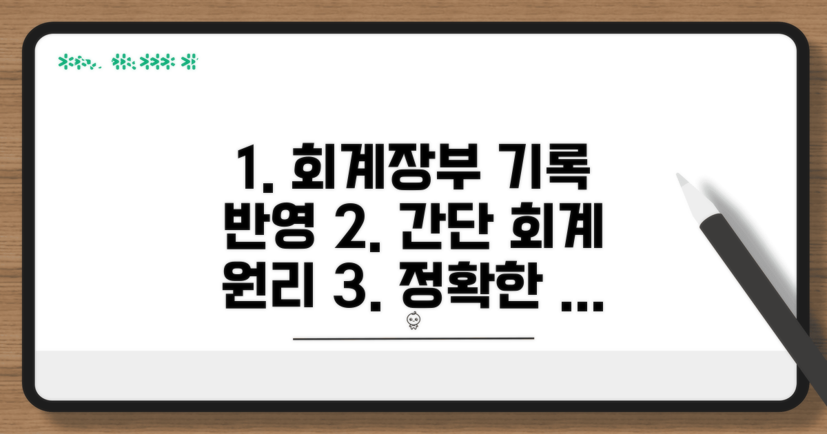 회계 장부 기록과 반영 절차
