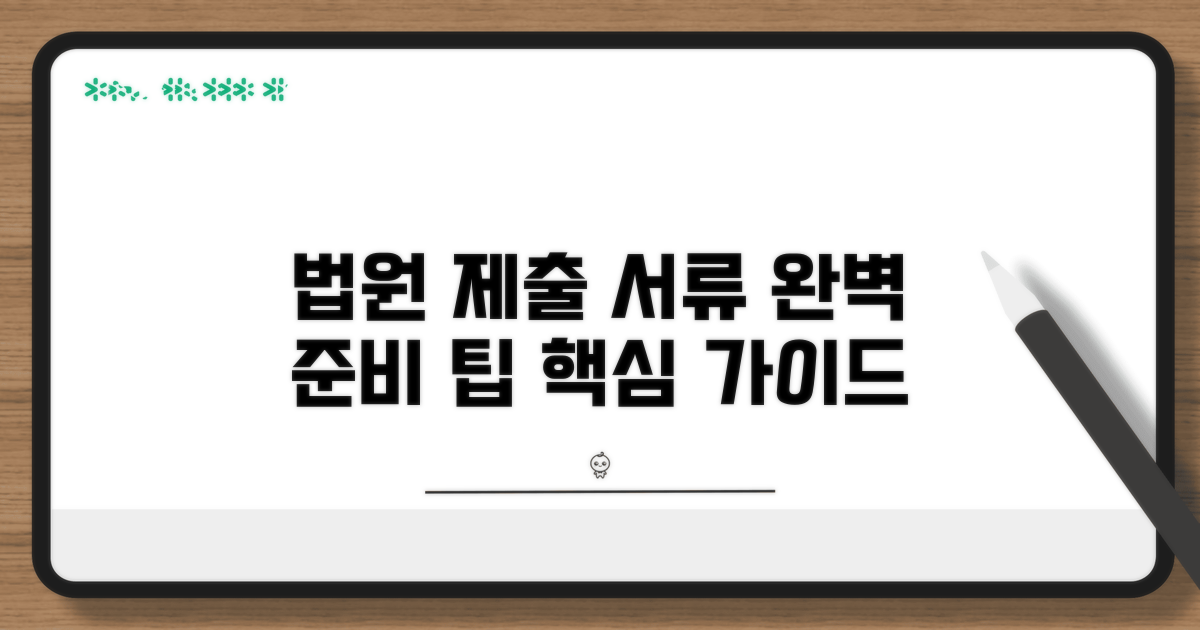 법원 제출 서류와 준비 팁